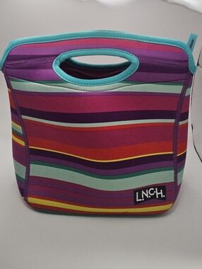Artic Zone L.N.C.H. Striped Neoprene Insulated Lunch Bag / Cooler